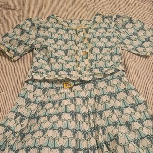 Zara belted tulip dress